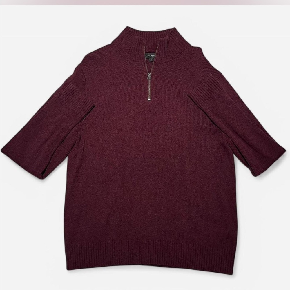 J.Crew Half-Zip Mock Neck Sweater - Large